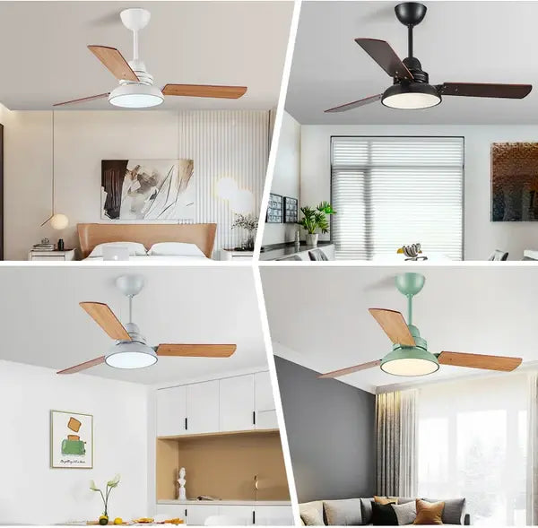 Ventilador de teto moderno com Luminária - ZenithBreeze® Street