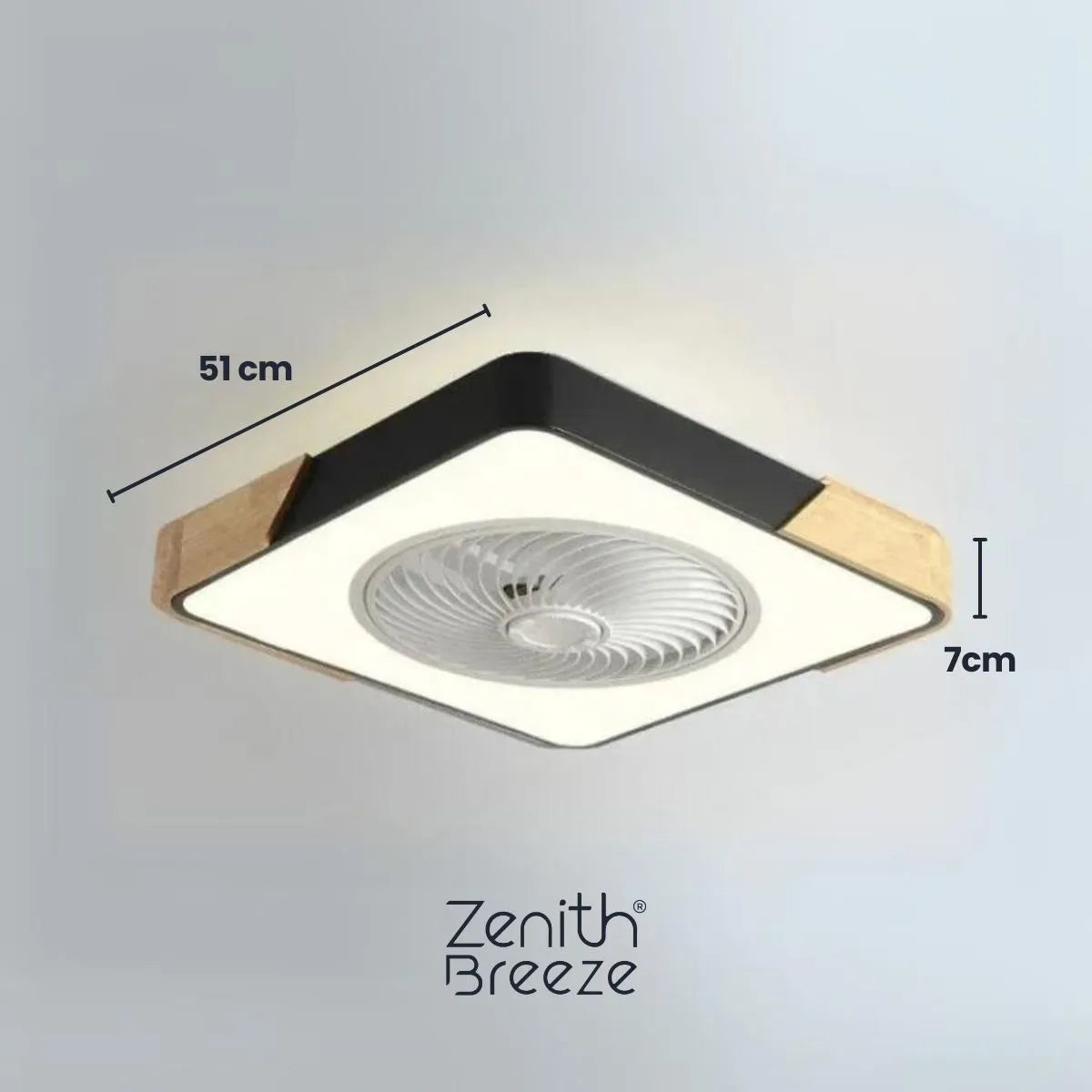 Luminária de teto decorativa com ventilador integrado - Ventiluz Street Design